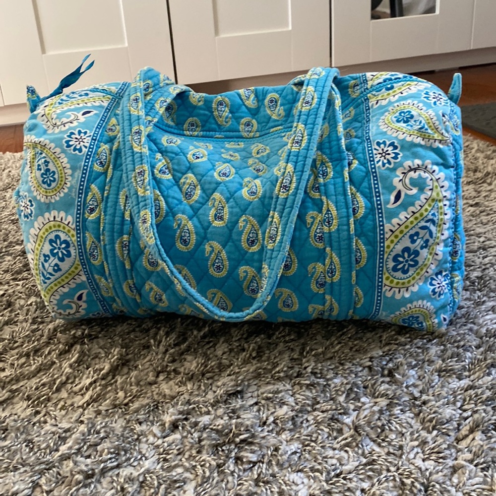 Ver Bradley Small Duffel - Vintage Bermuda Blue pattern (2008)